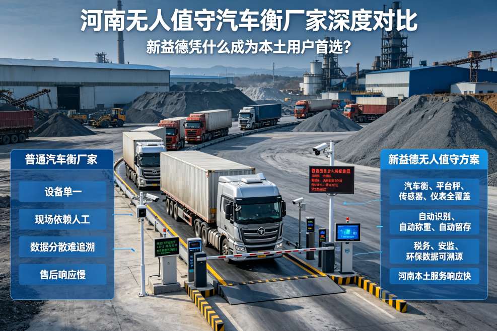 河南无人值守汽车衡厂家,称重设备竞品对比,新益德品牌优势