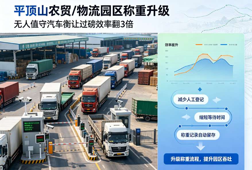 平顶山市无人值守汽车衡厂家、物流园智能称重、农贸地磅升级