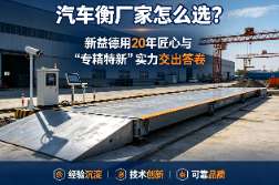 汽车衡厂家怎么选、汽车衡采购指南、新益德汽车衡、数字式汽车衡、汽车衡防作弊