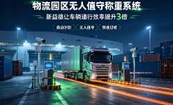 无人值守称重系统、物流园区地磅、车牌识别自动称重、新益德称重、车辆通行效率