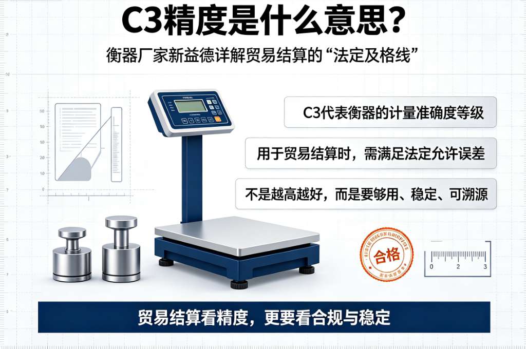 C3精度、称重传感器精度、GB/T 7551-2008、贸易结算、汽车衡精度、新益德称重