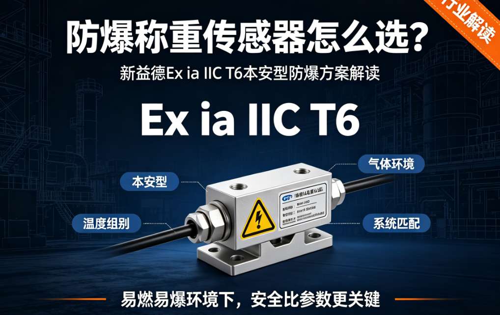 防爆称重传感器、Ex ia IIC T6、本安型防爆、化工称重、防爆传感器选型、新益德防爆方案